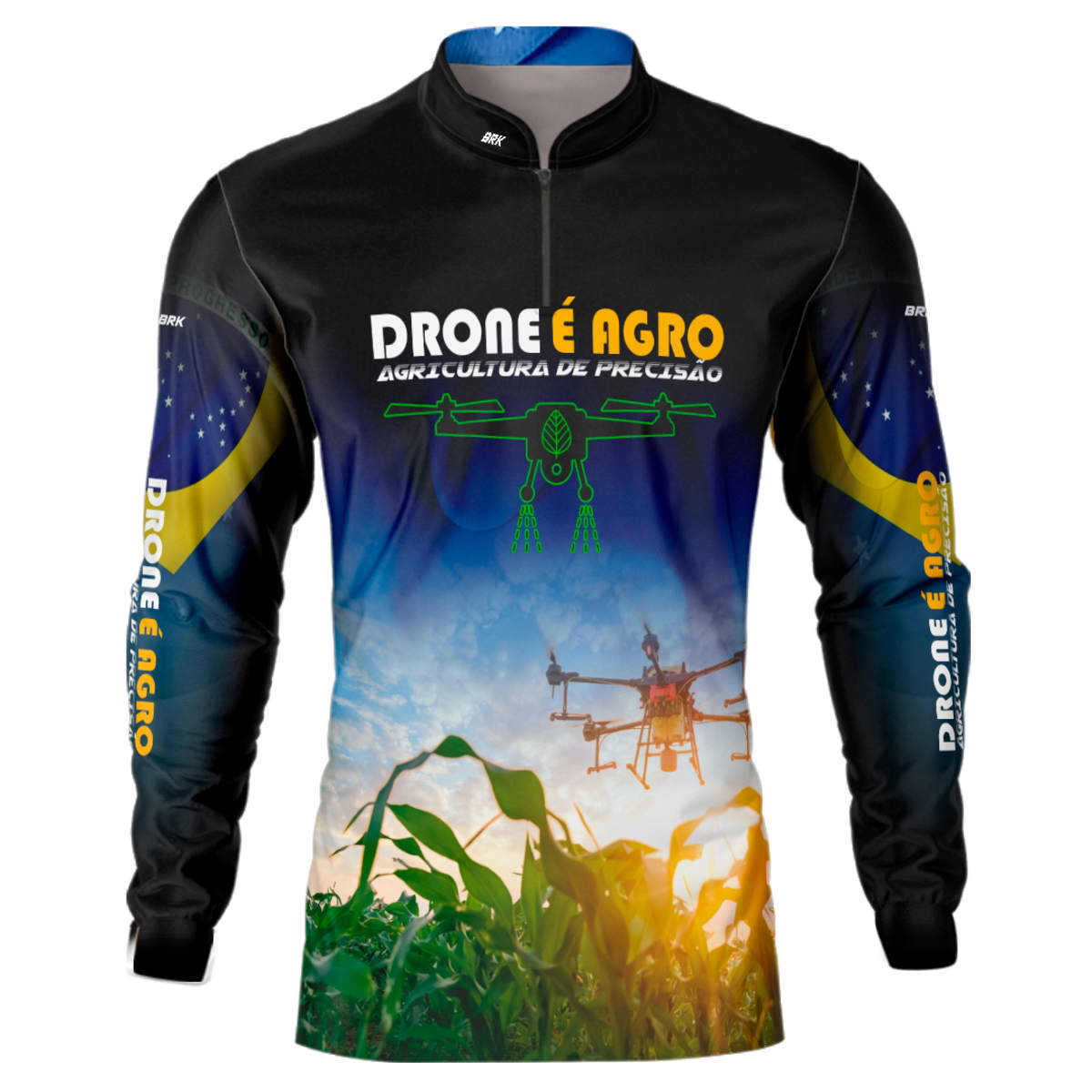 Camisa Agro Brk Drone é Agro com Proteção Solar UV50+ - Brk Agro