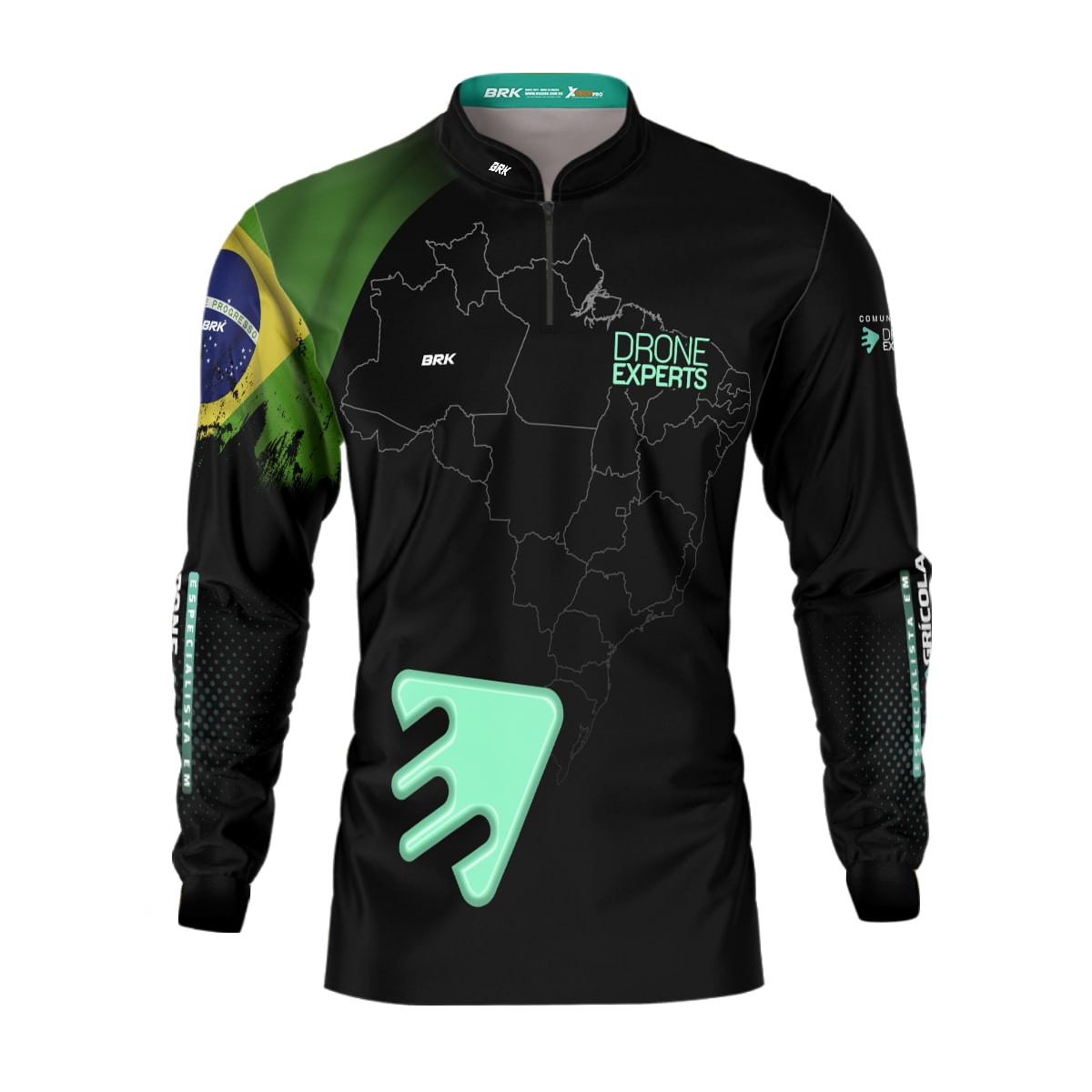 Camisa Agro Brk Drone Expert Especialista em Drone Agrícola com Proteção Solar UV50+ - Brk Agro