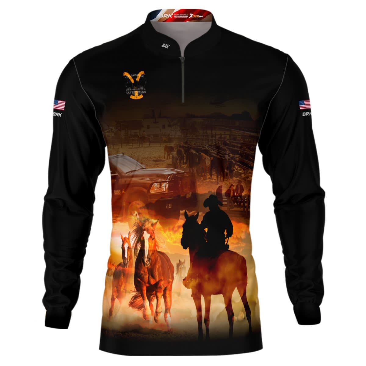 Camisa Brk Agro Dodge Ram Yellowstone com Proteção UV50+