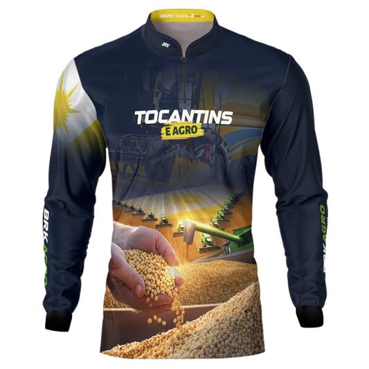 Camisa Brk Agro Tocantins é Agro com Proteção Solar UV50+