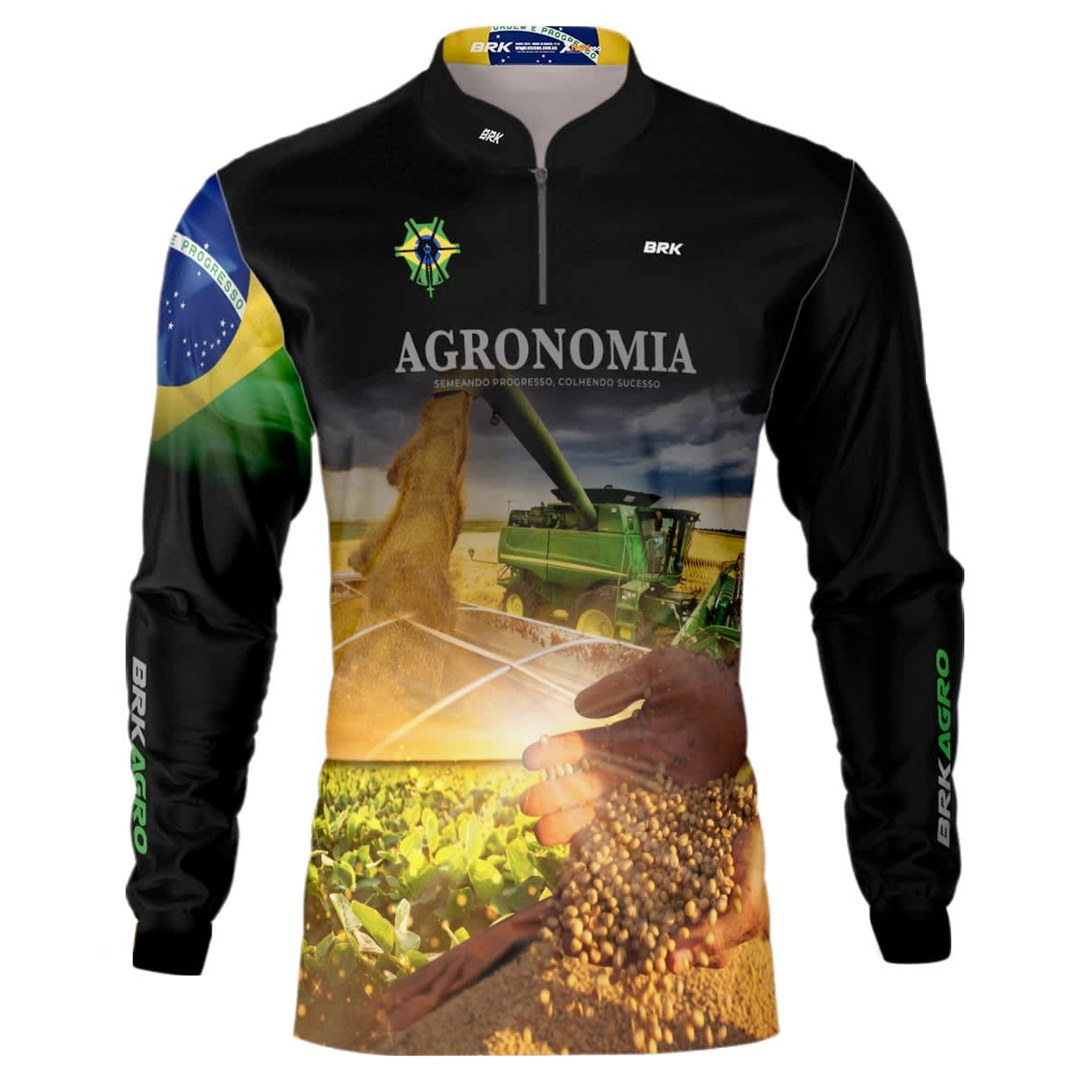 Camisa Agro Brk Agronomia Brasil com Proteção UV50+ - BRK AGRO