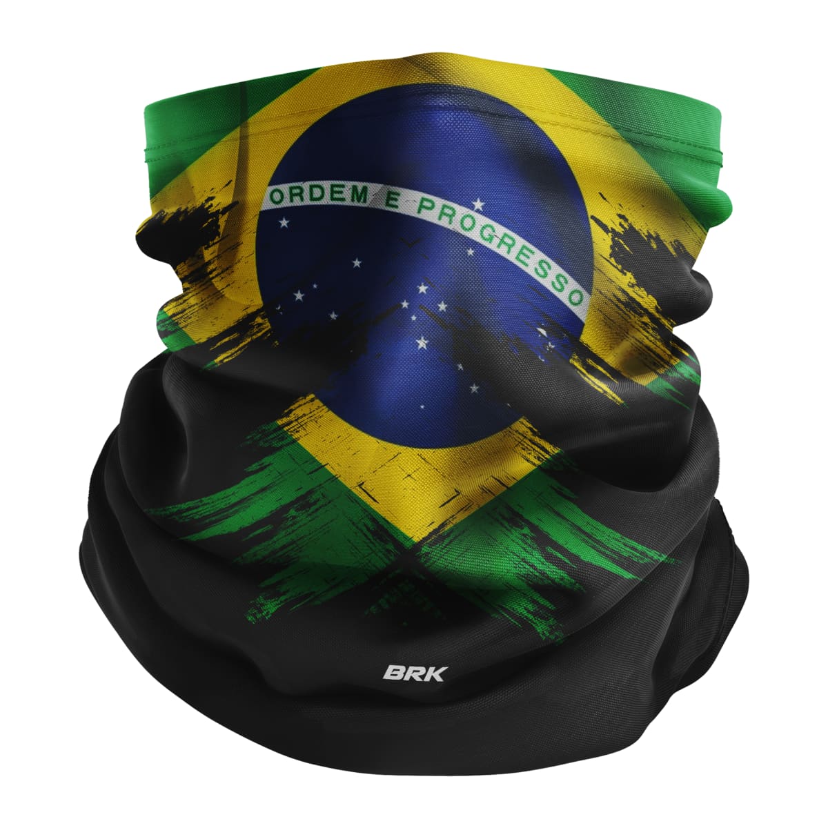 Bandana Tubeneck Agro Brk Multifuncional Bandeira do Brasil 2 com Proteção Solar UV50+ - Brk Agro