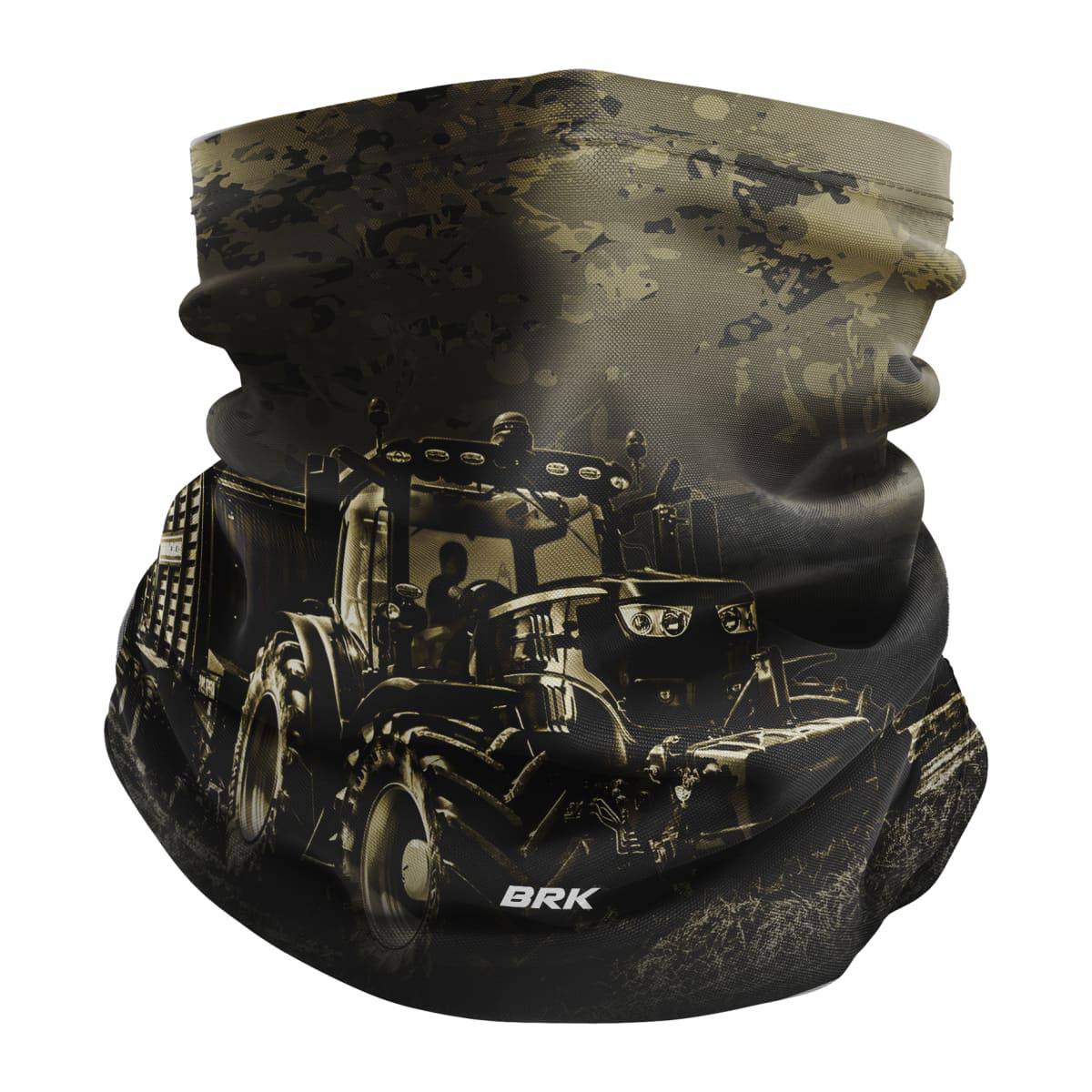 Bandana Tubeneck Agro Brk Verde Camuflado Trator Transporte com Proteção Solar UV50+ - Brk Agro