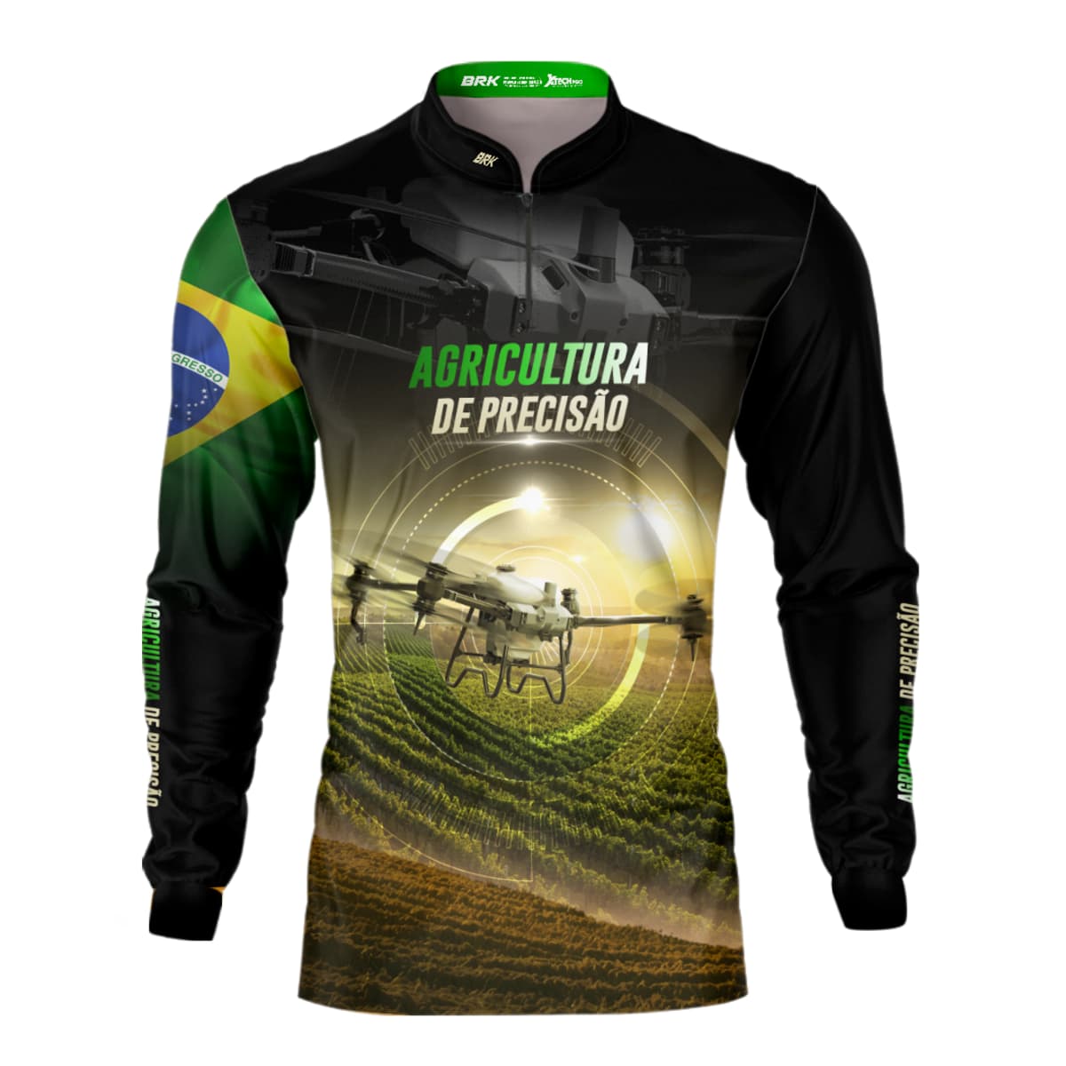 Camisa Agro Brk Drone Agricultura de Precisão com Proteção Solar UV50+ - Brk Agro