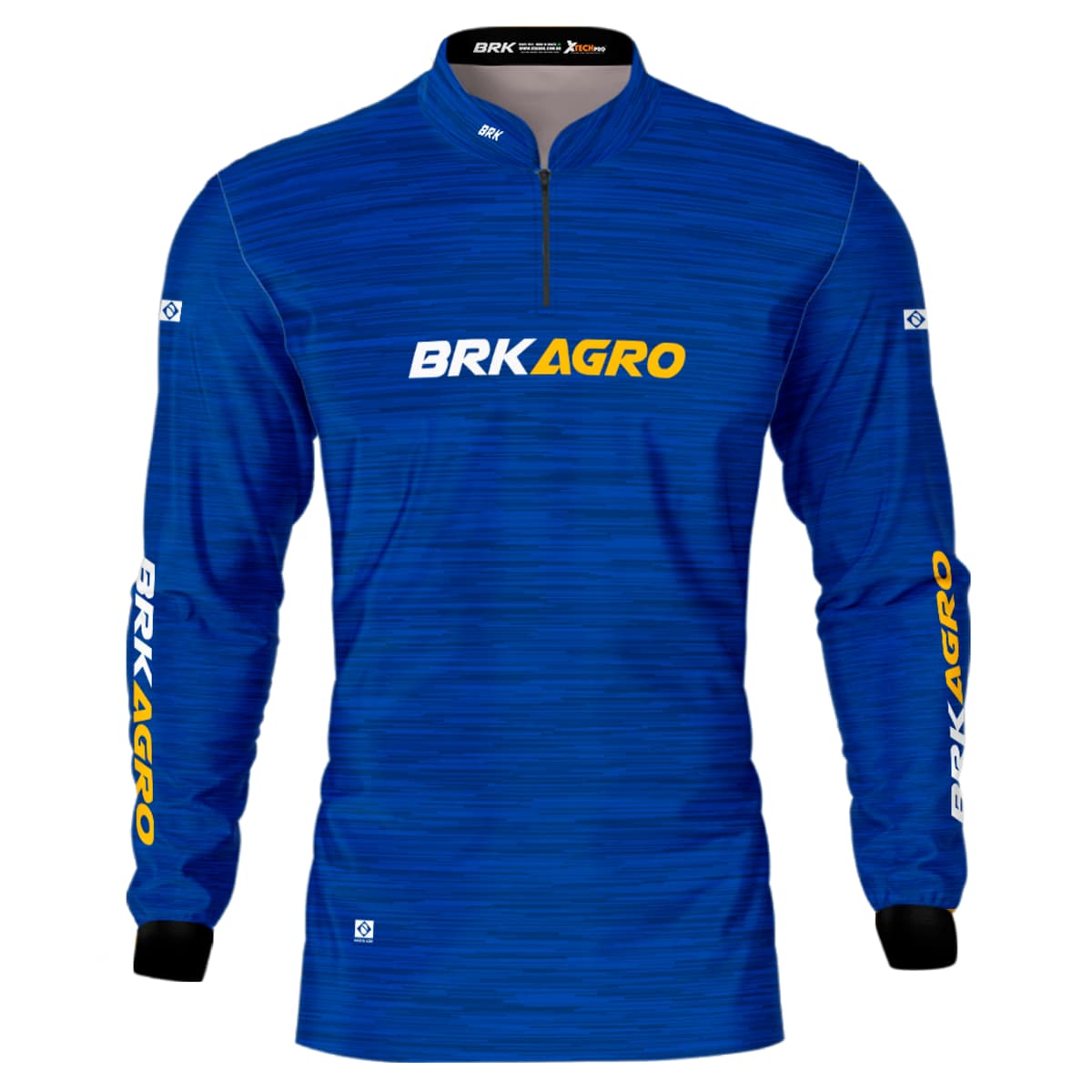 Camisa Agro Brk Mescla Azul Royal com Proteção Solar UV50+ - Brk Agro