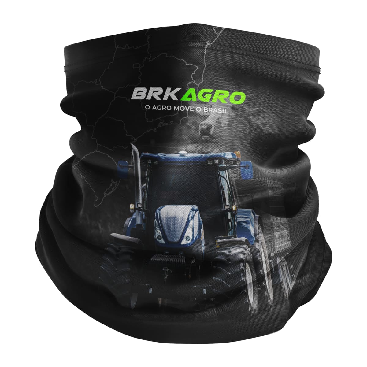 Bandana Tubeneck Agro Brk O Agro Move o Brasil com Proteção Solar UV50+ - Brk Agro