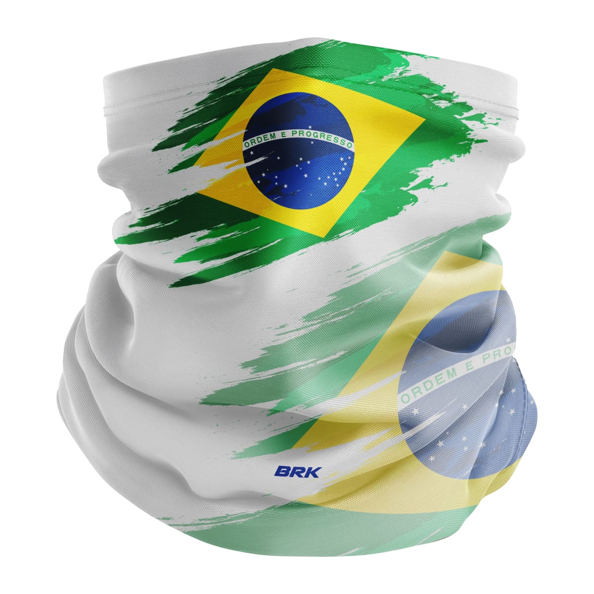 Bandana Tubeneck Agro Brk Multifuncional Branca Brasil com Proteção Solar UV50+ - Brk Agro
