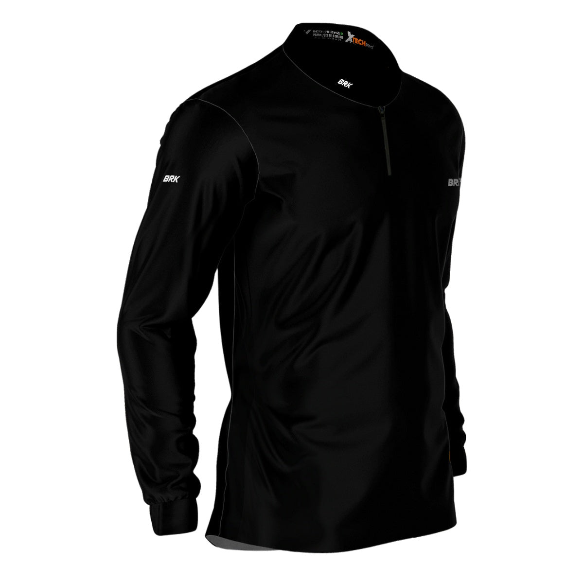 Camisa Agro Brk Manga Longa Preta com Proteção Solar UV50+ Envio Imediato - Brk Agro