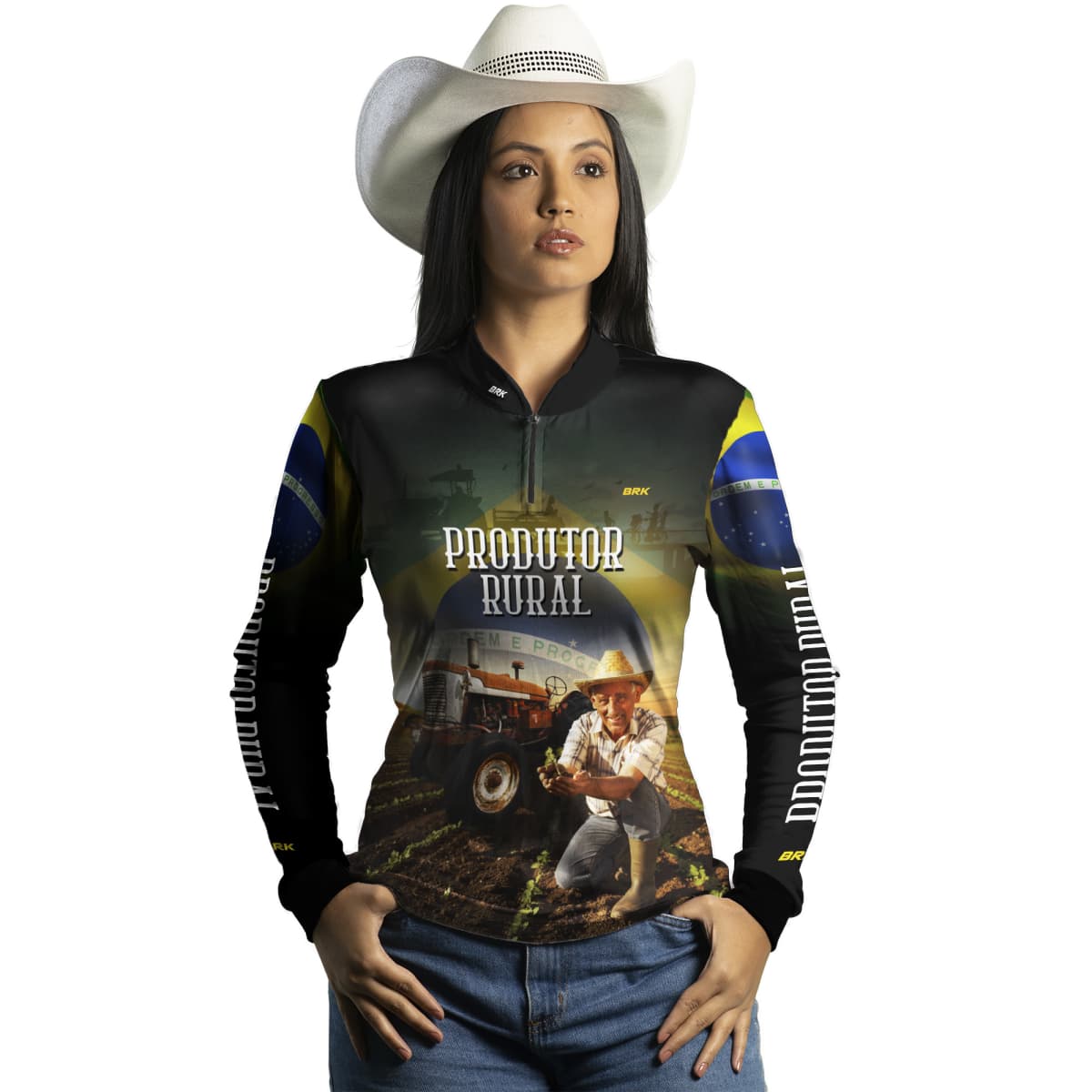 Camisa Agro Brk Produtor Rural com Proteção Solar UV50+ - BRK AGRO