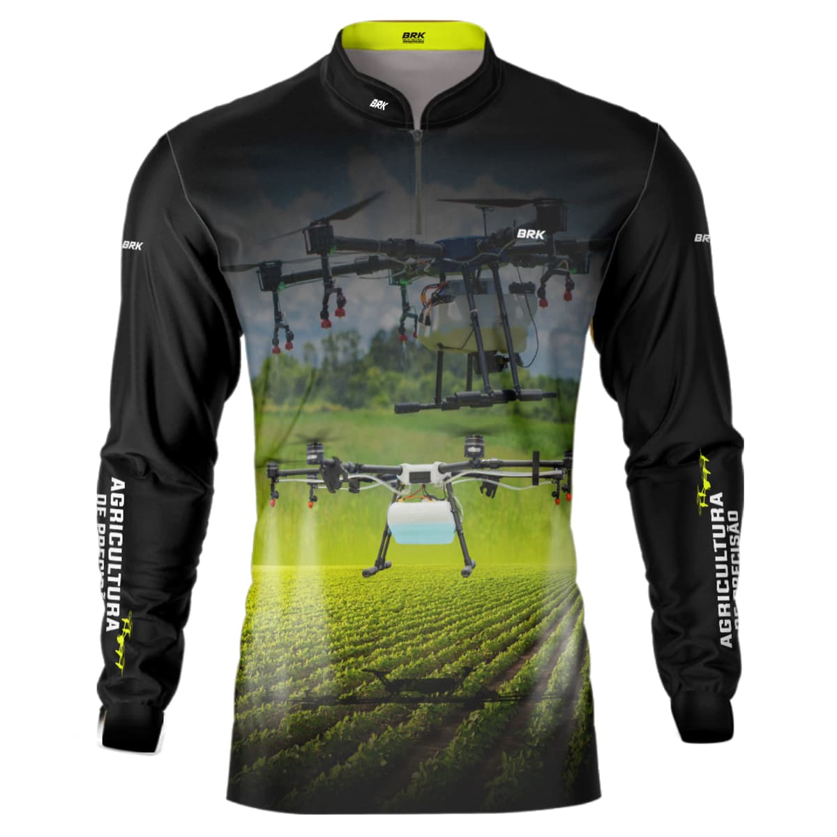 Camisa Agro Brk Drone é Agricultura de Precisão com Proteção Solar UV50+ - Brk Agro