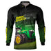 Camisa Agro Brk Trator 8250R Preta com Proteção Solar UV50+ - Brk Agro