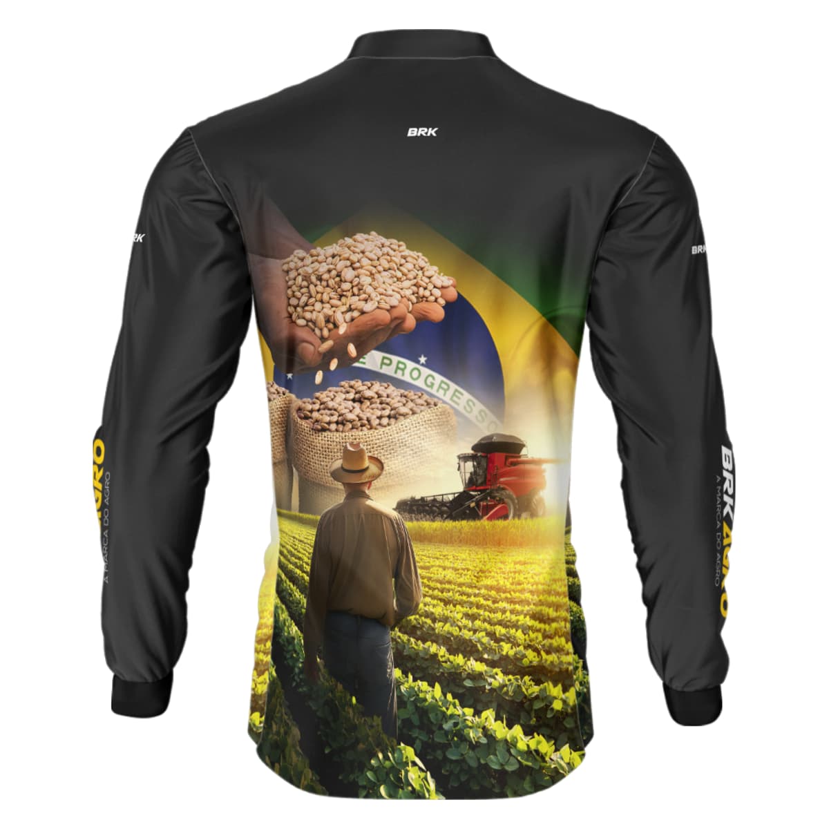Camisa Agro Brk Plantação de Feijão com Proteção Solar UV50+ - Brk Agro