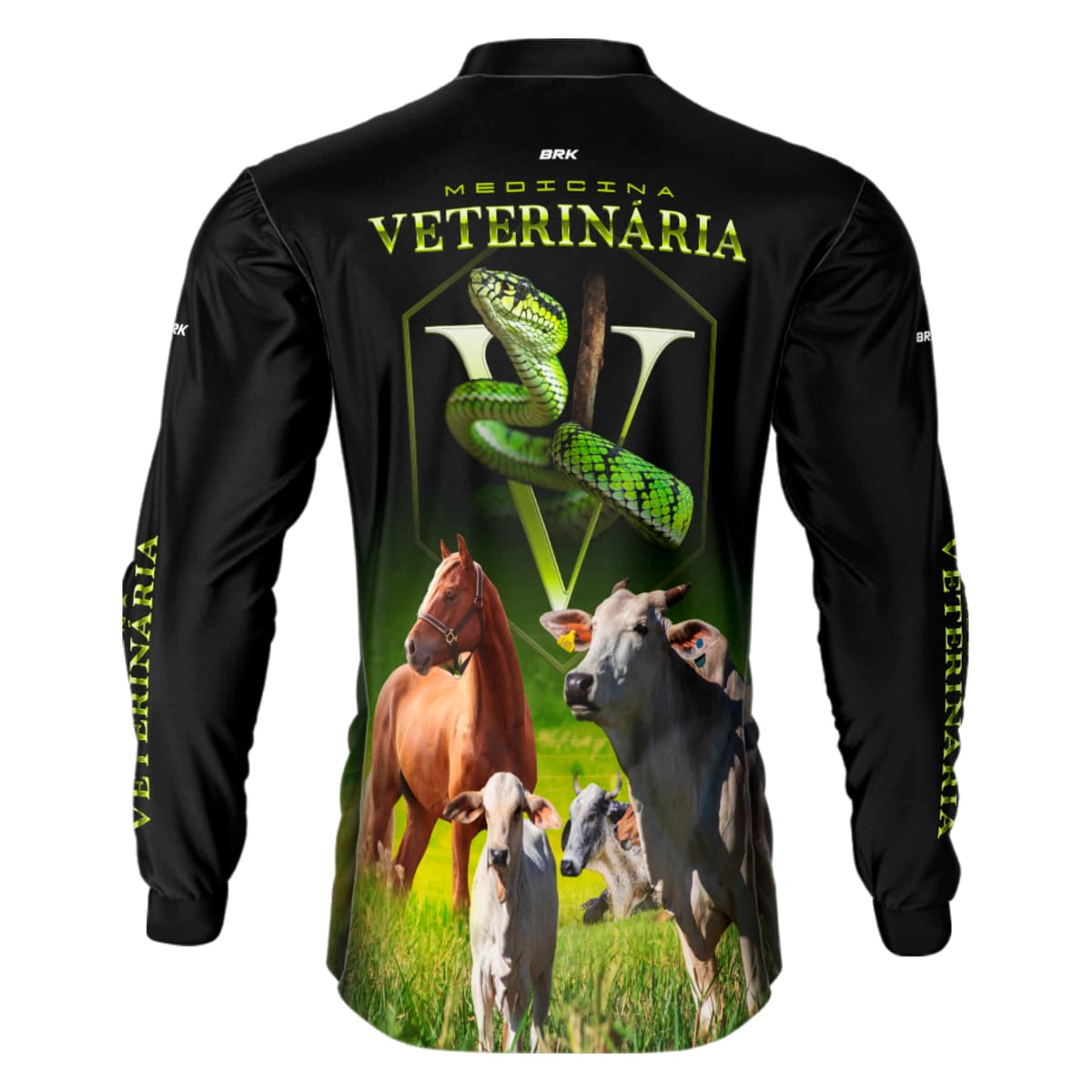 Camisa Agro Brk Medicina Veterinária com Proteção Solar UV50+ - Brk Agro