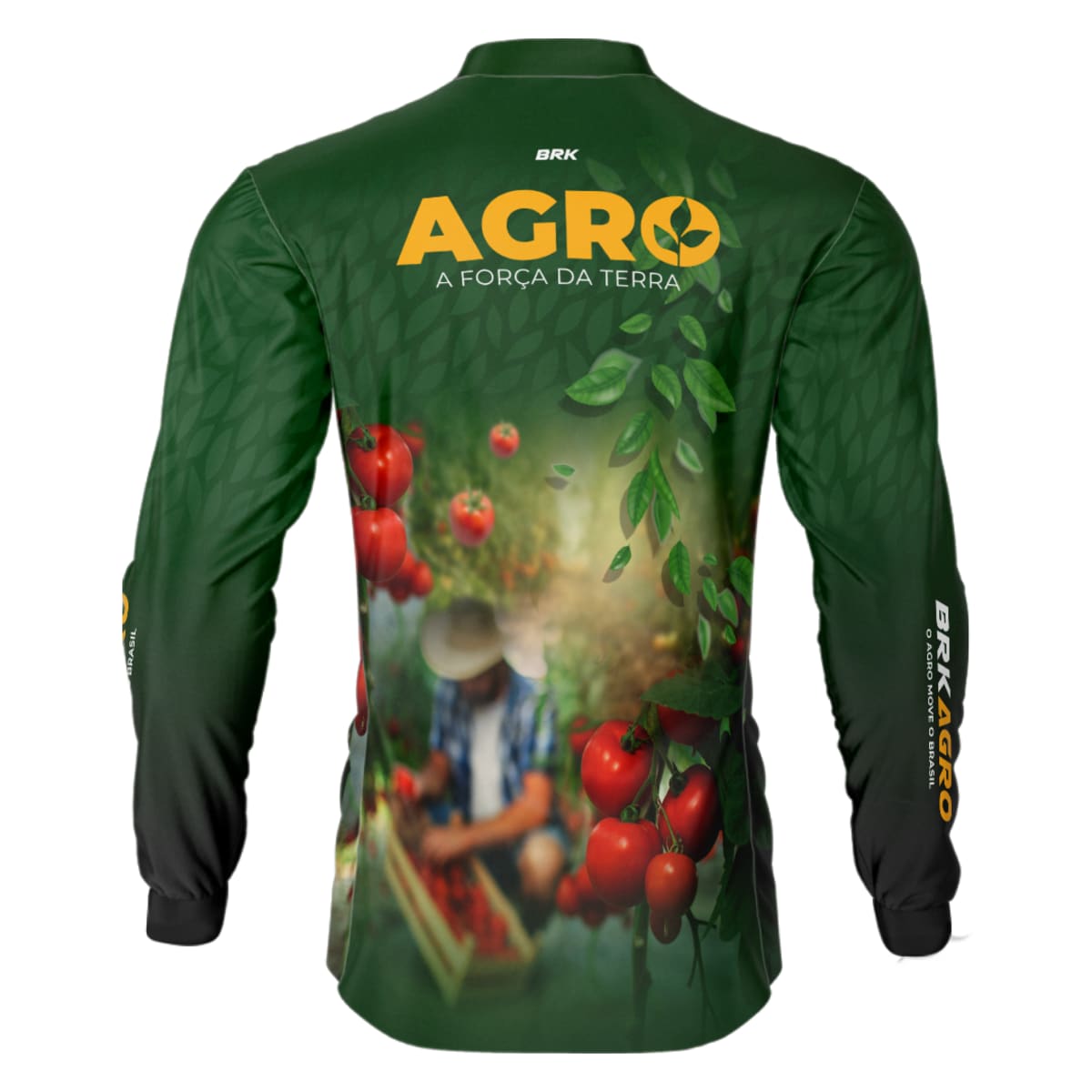 Camisa Agro Brk Produtor de Tomate com Proteção Solar UV50+ - Brk Agro