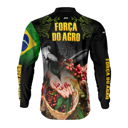 Camisa Agro Brk Cafeicultor com Proteção Solar UV50+ - Brk Agro