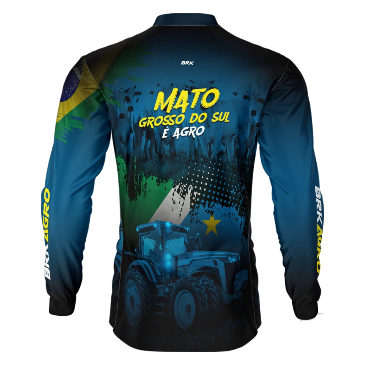 Camisa Agro Brk Agro é Mato Grosso do Sul com Proteção Solar UV50+ - Brk Agro