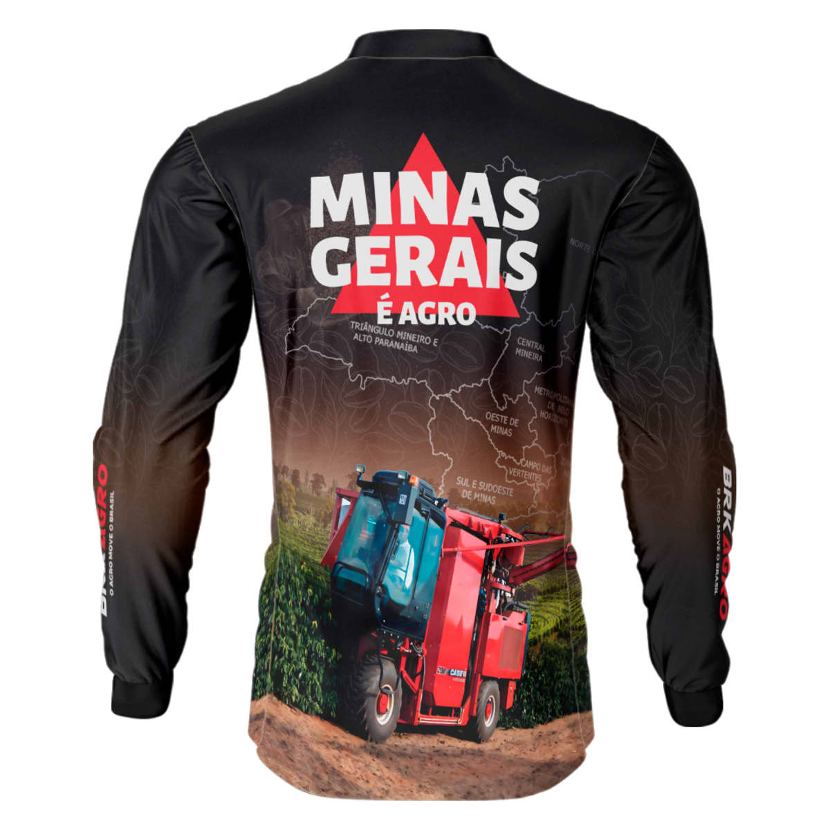 Camisa Agro Brk Minas Gerais Colheita de Café com Proteção Solar UV50+ - Brk Agro