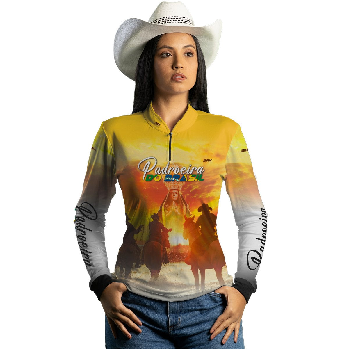 Camisa Agro Brk Padroeira do Brasil com Proteção Solar UV50+ - BRK AGRO