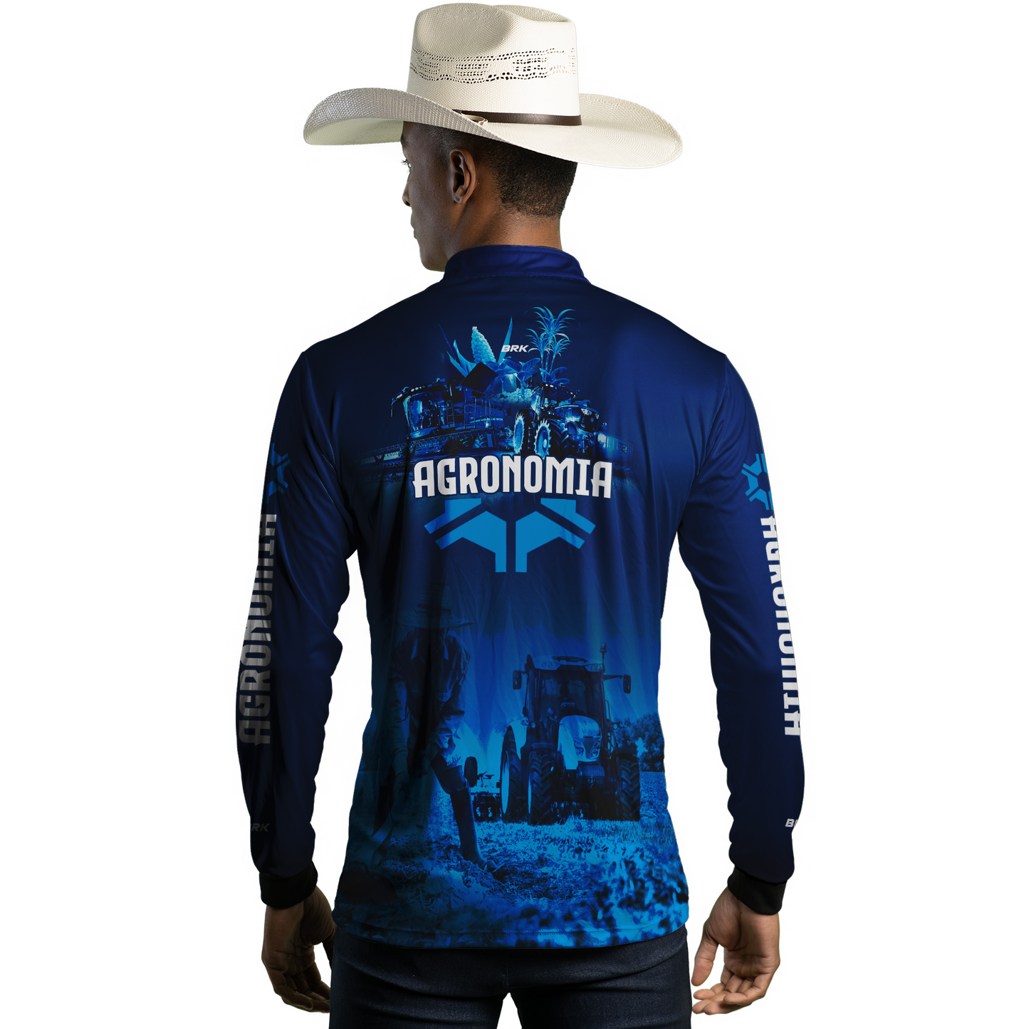 Camisa Agro Brk Agronomia Azul com Uv50+ - BRK AGRO
