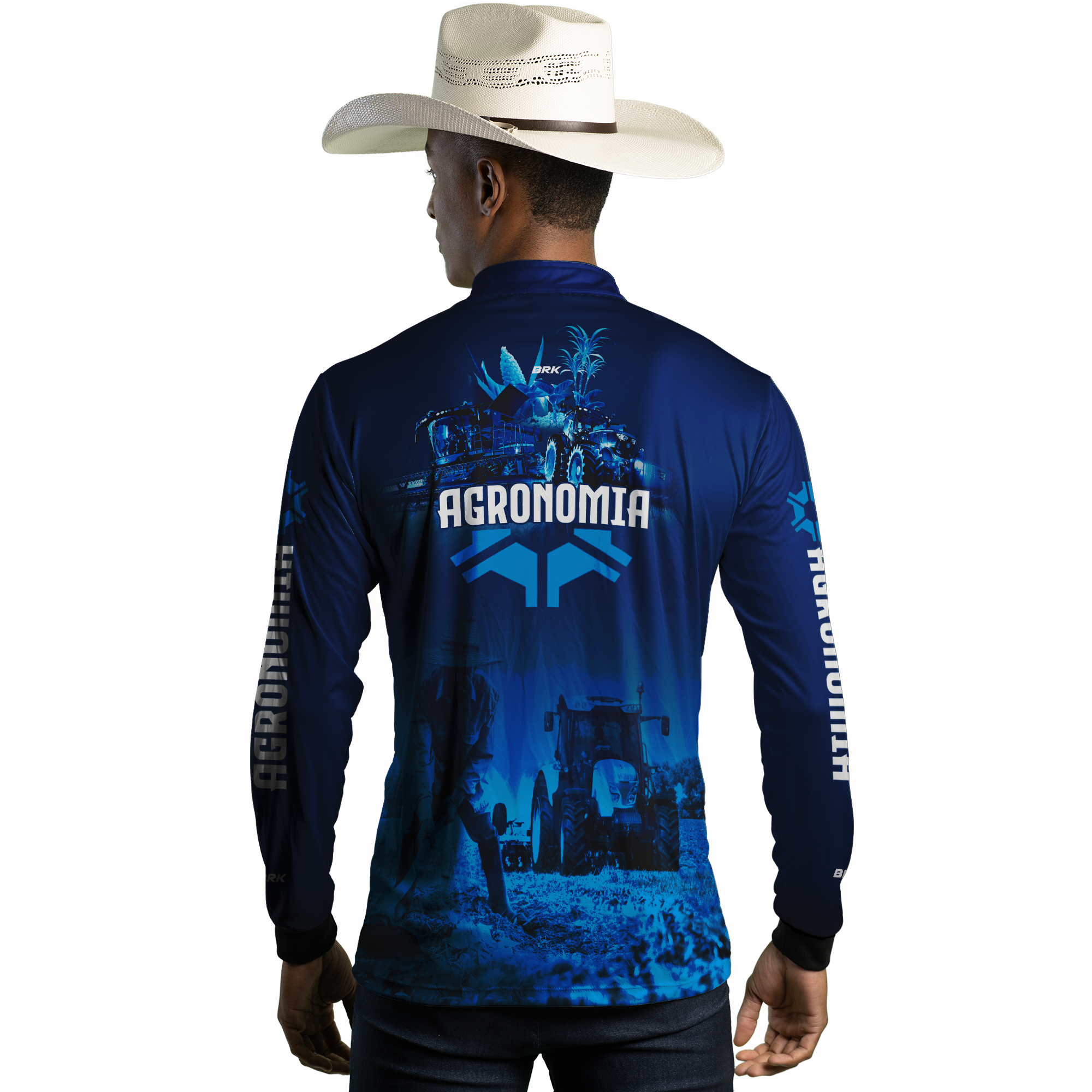 Camisa Agro Brk Agronomia Azul com Uv50+ - BRK AGRO