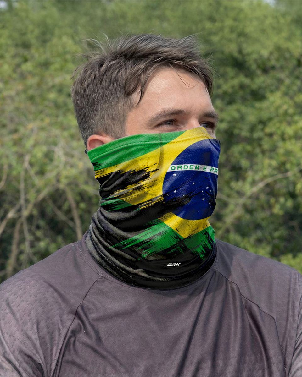 Bandana Brasil com Proteção Solar UV50