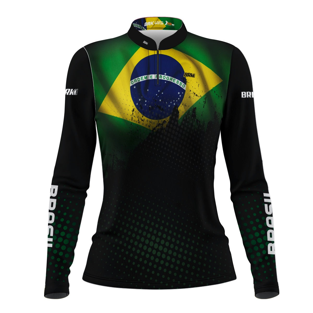 Camisa Agro Feminina Brk Brasil com Proteção Solar UV50+