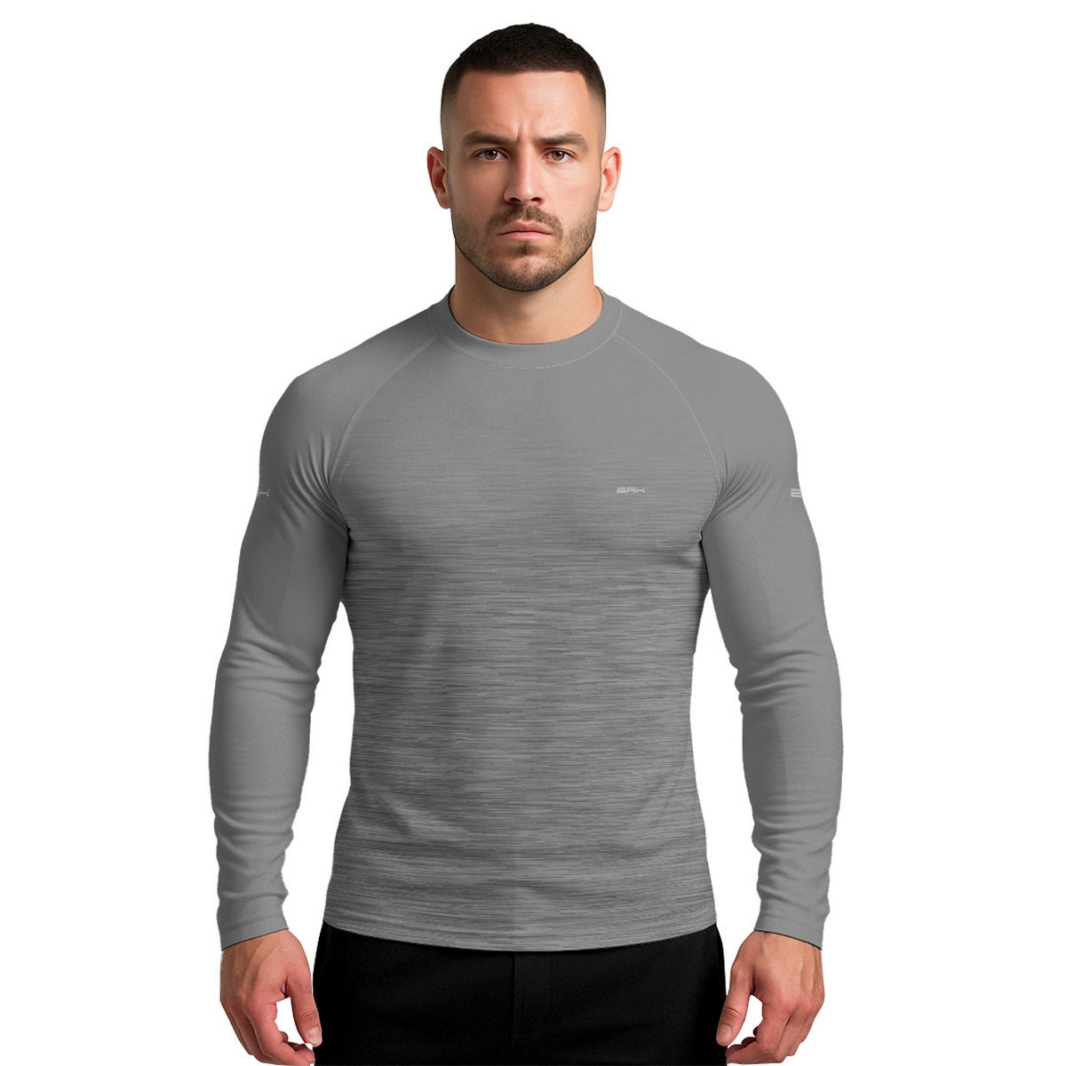 Camisa Segunda Pele Brk Clean Mescla Cinza Claro com Proteção UV50 - Brk Agro
