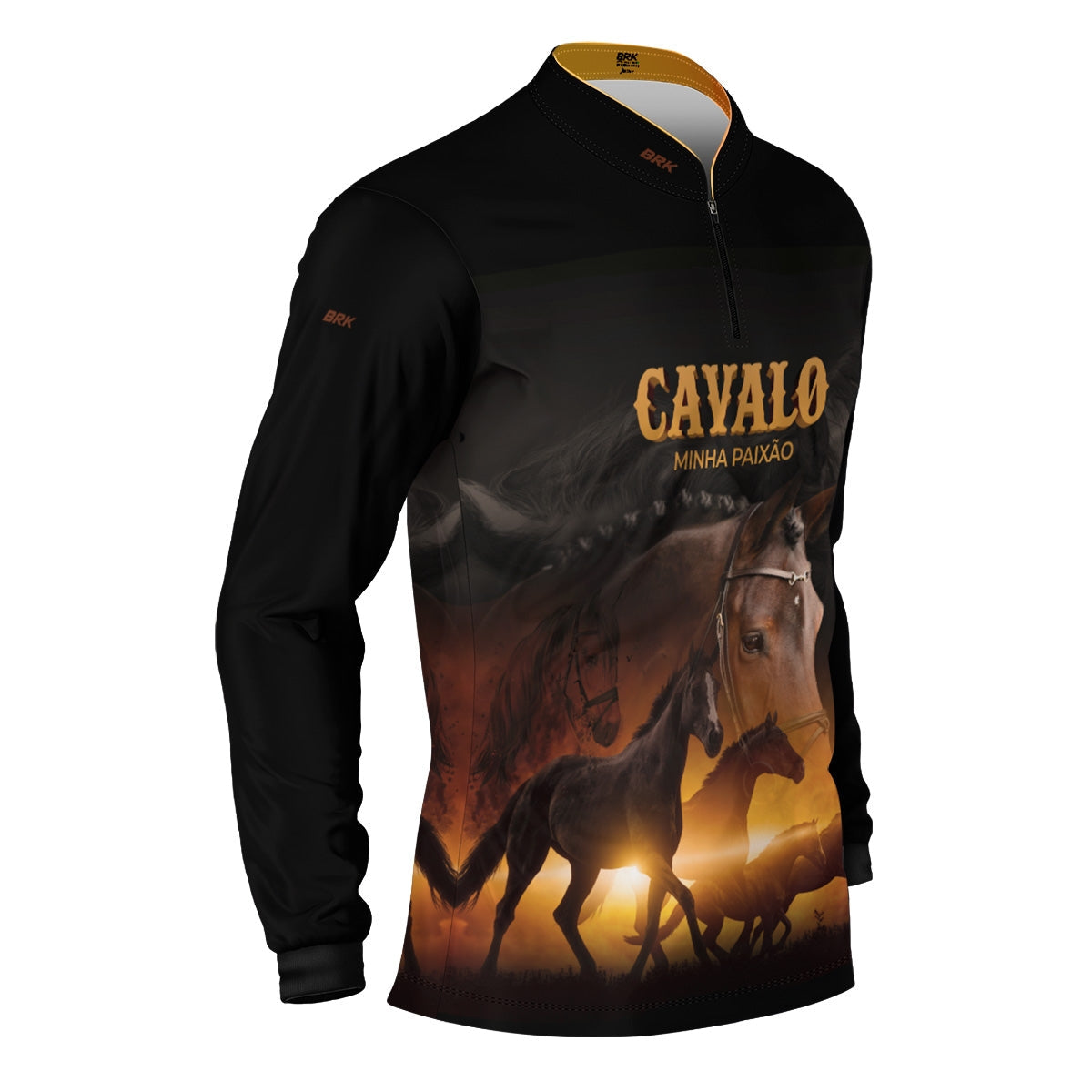 Camisa Agro Brk Eu Sou do Agro Cavalos Minha Paixão 2 com Proteção UV50