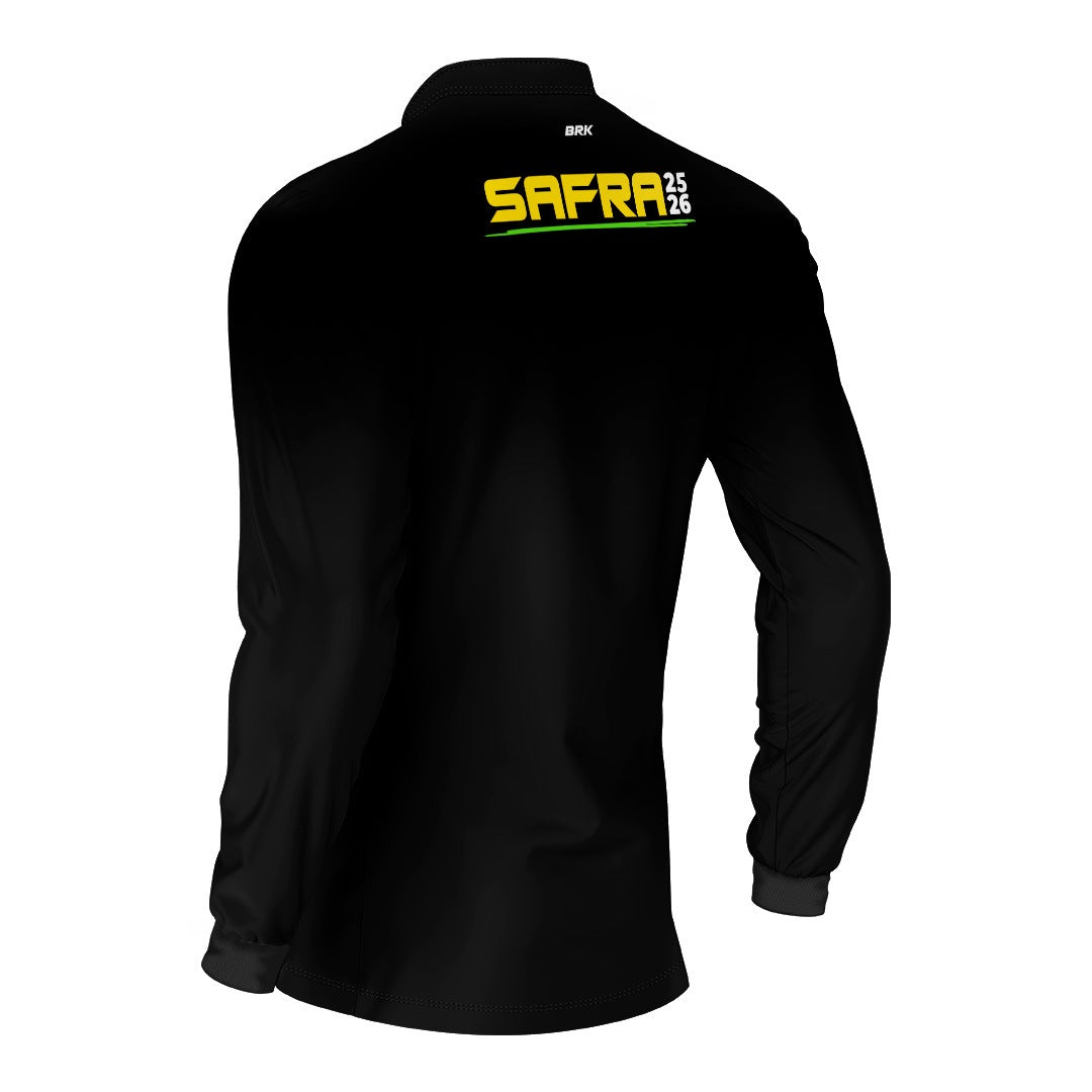 Camisa Agro Brk Safra Essencial Preto com Proteção Solar UV50+