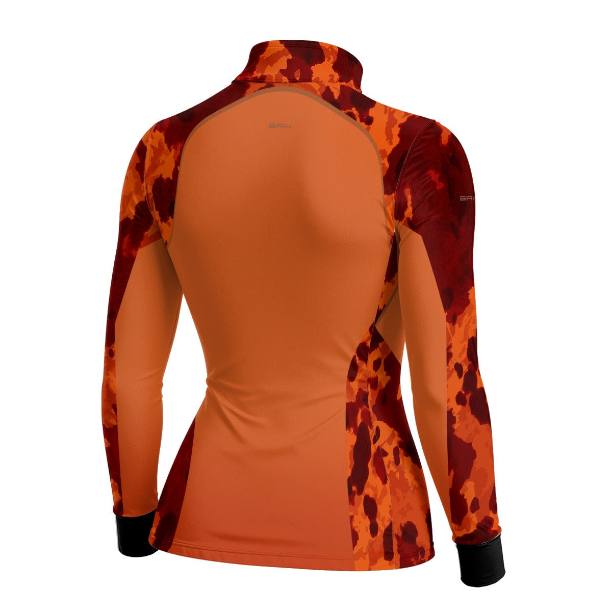 Camisa Agro Feminina BRK Pecuária Orange Print com Proteção Solar UV50+ - Brk Agro