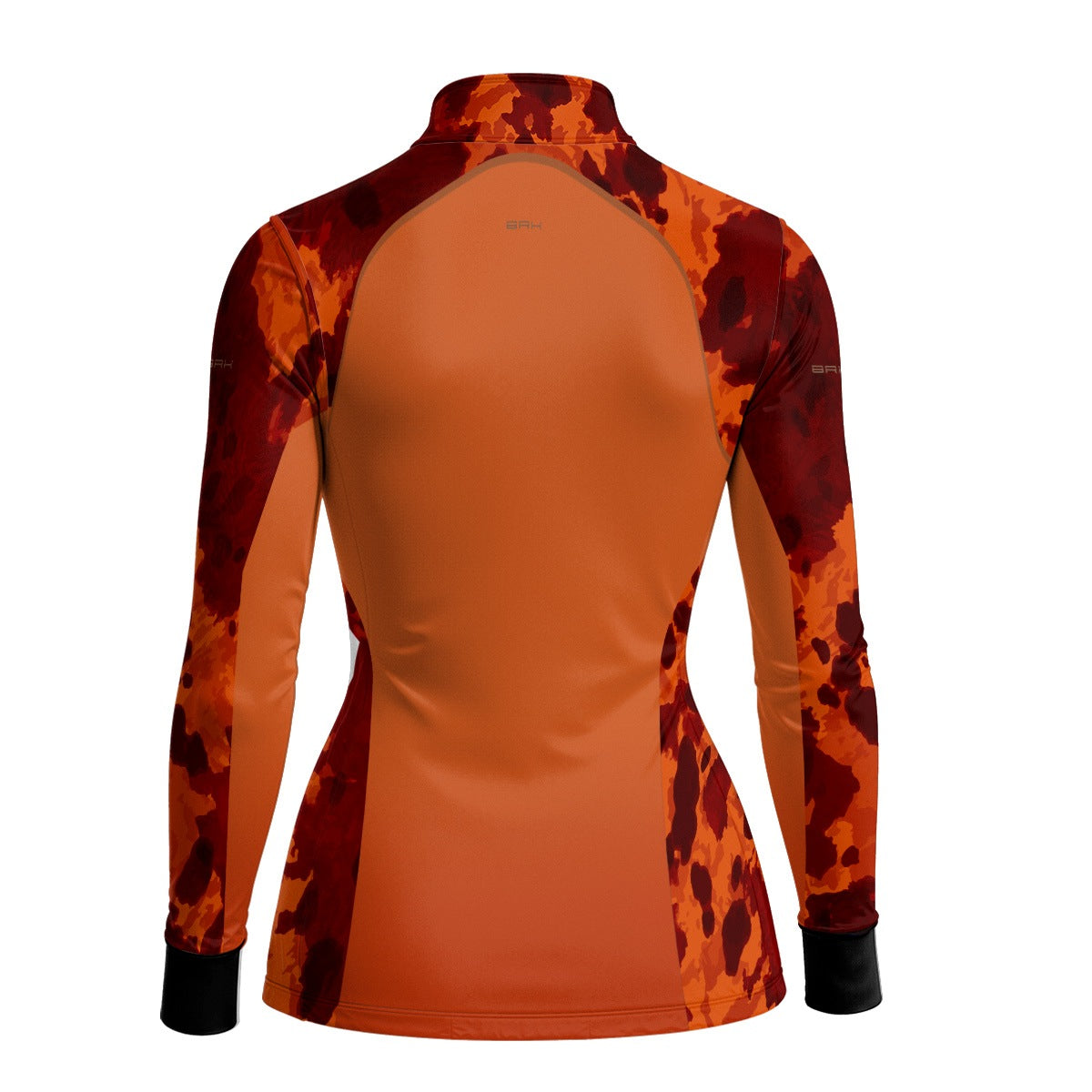 Camisa Agro Feminina BRK Pecuária Orange Print com Proteção Solar UV50+ - Brk Agro