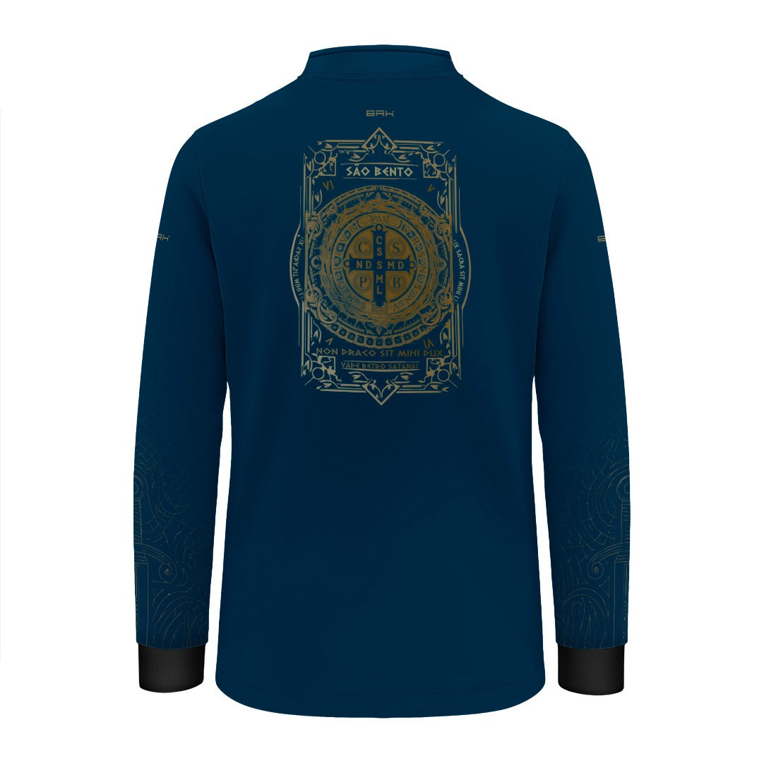 Camisa Agro Infantil Brk São Bento Medalha Dourada com Proteção UV50+