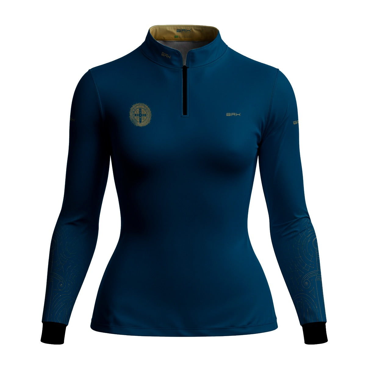 Camisa Agro Feminina Brk São Bento Medalha Dourada com Proteção UV50+