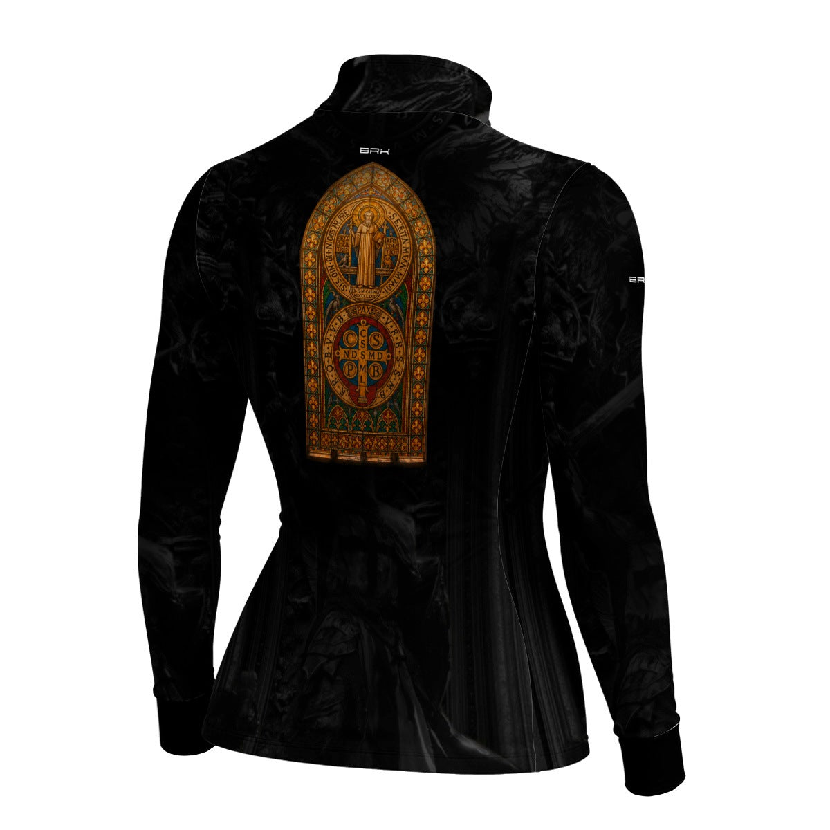 Camisa Agro Feminina Brk São Bento Vitral Preta com Proteção UV50+