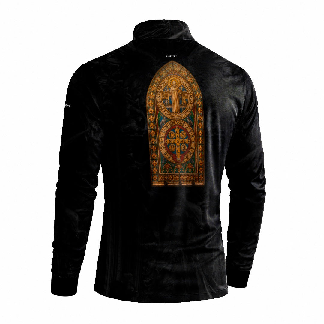Camisa Agro Brk São Bento Vitral Preta com Proteção UV50+
