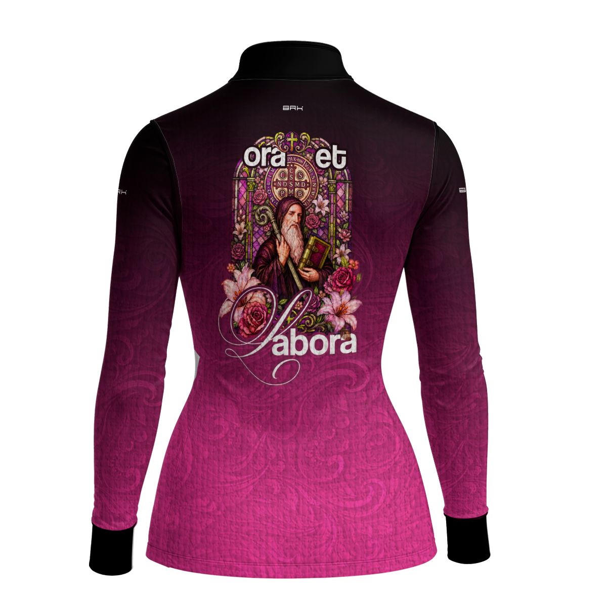 Camisa Agro Feminina Brk São Bento Vitral Rosa com Proteção UV50+
