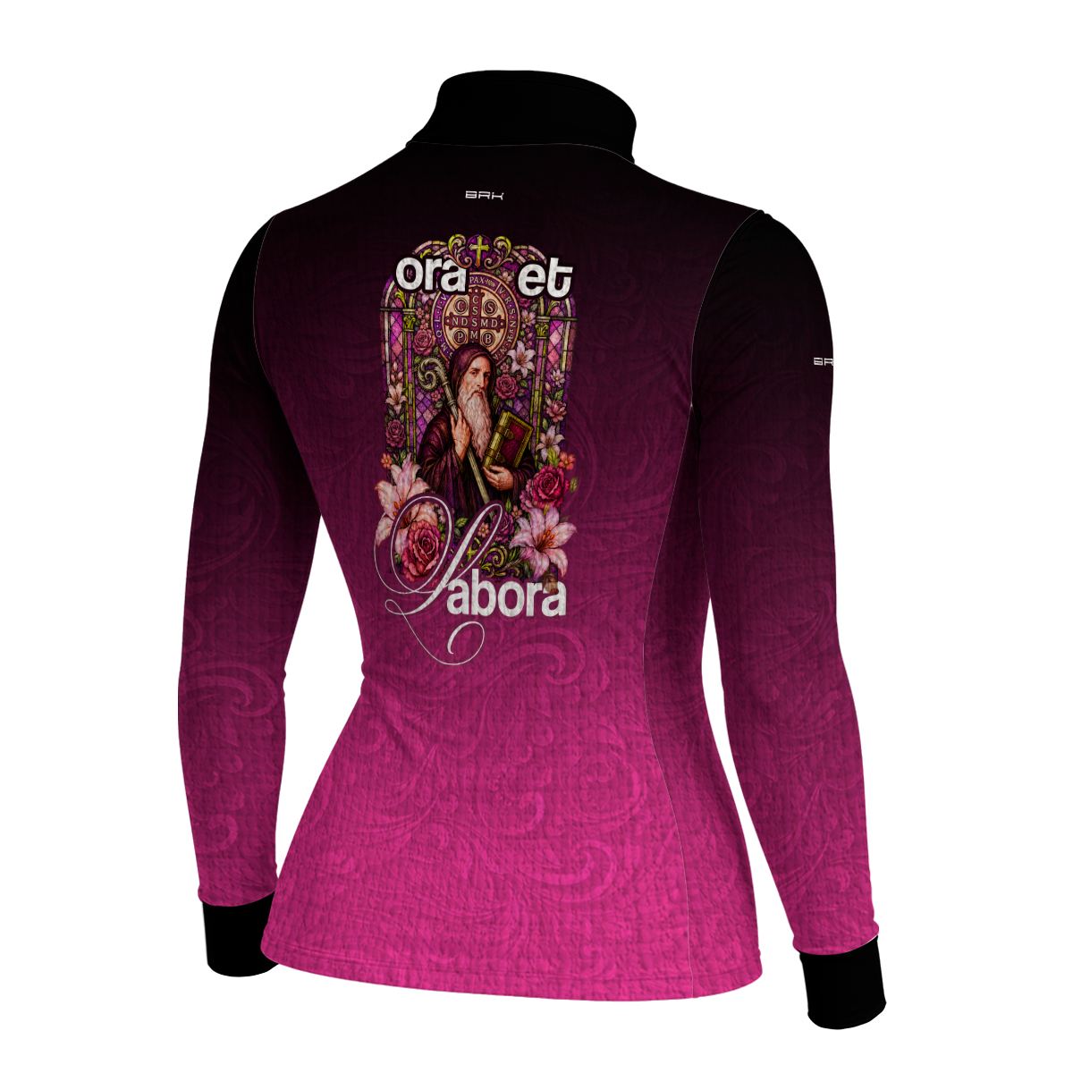 Camisa Agro Feminina Brk São Bento Vitral Rosa com Proteção UV50+