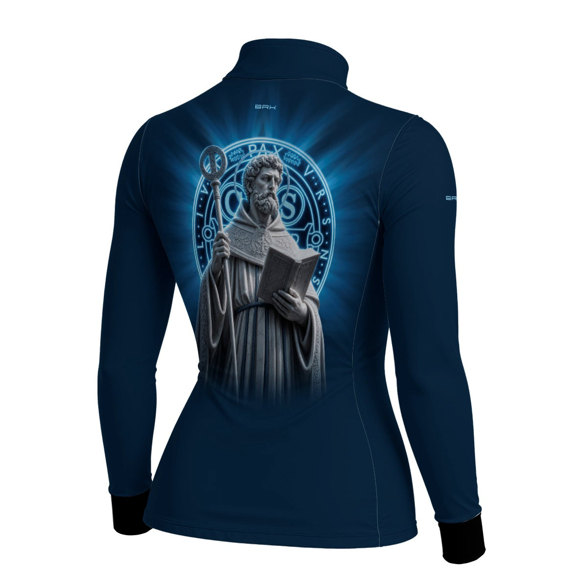 Camisa Agro Feminina Brk São Bento Vitral Azul com Proteção UV50+