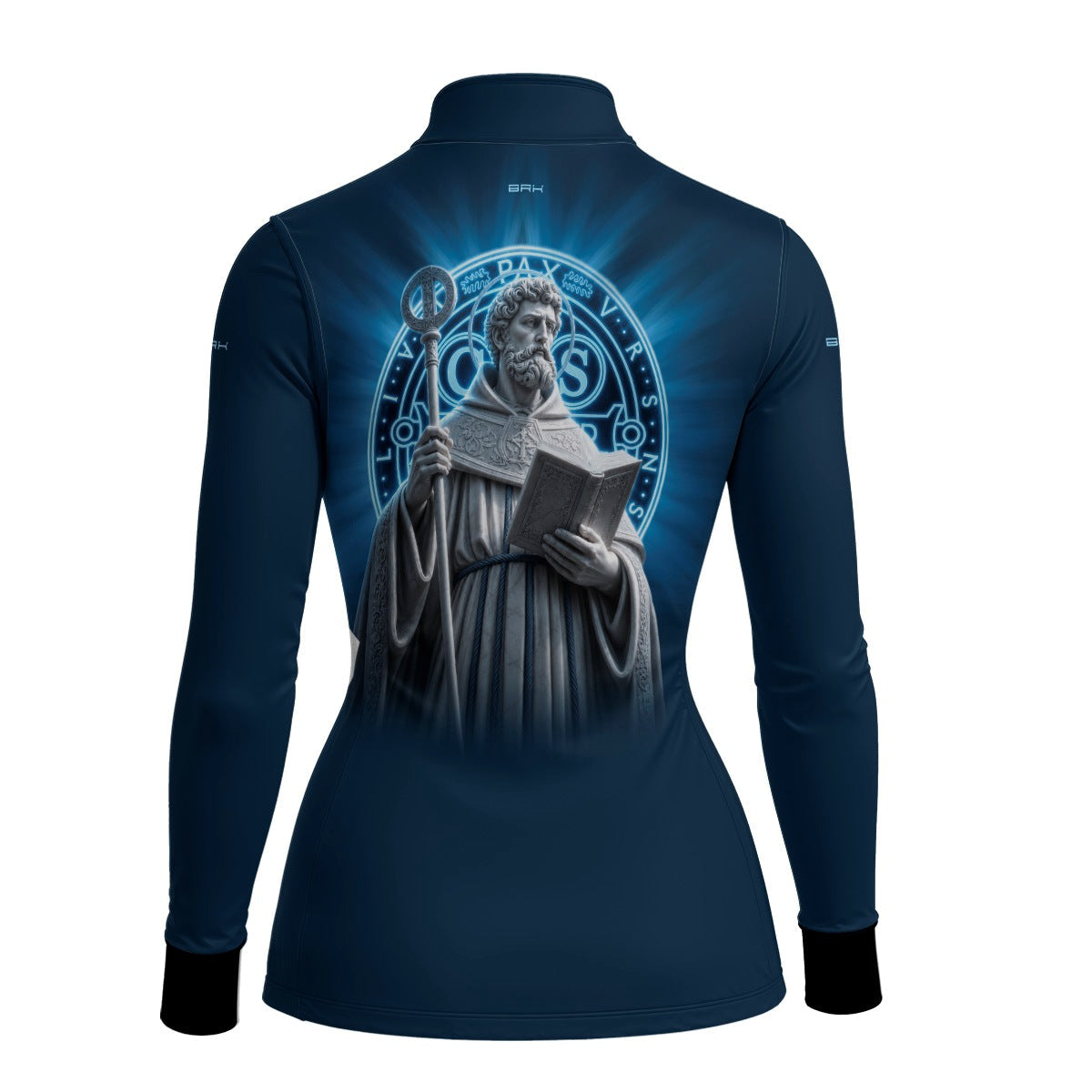 Camisa Agro Feminina Brk São Bento Vitral Azul com Proteção UV50+