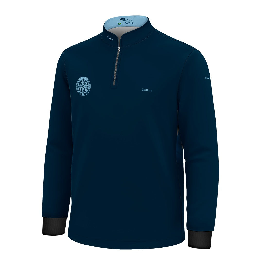 Camisa Agro Infantil Brk São Bento Azul com Proteção UV50+