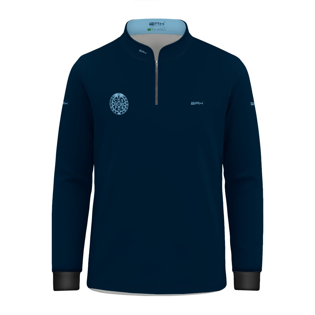 Camisa Agro Infantil Brk São Bento Azul com Proteção UV50+