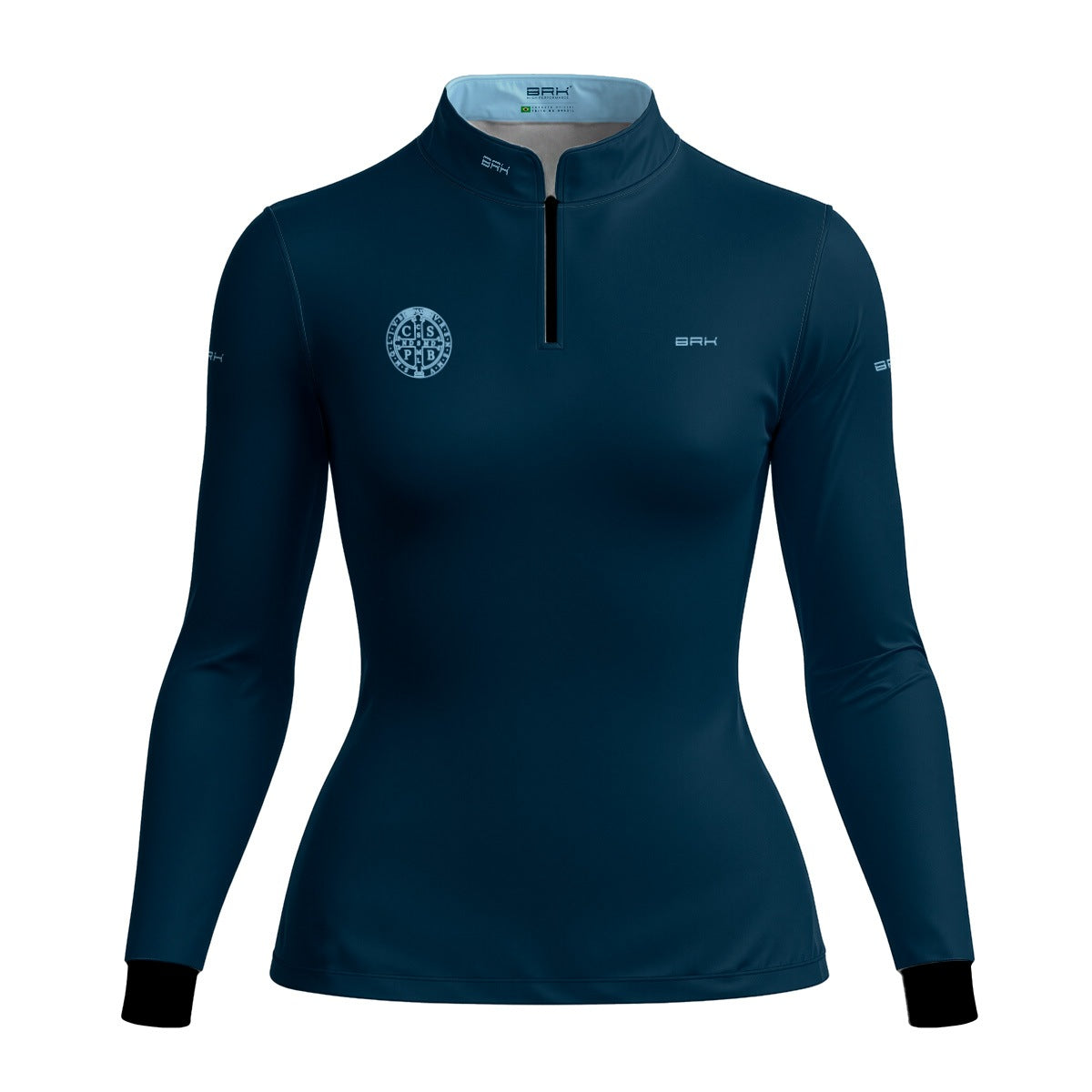 Camisa Agro Feminina Brk São Bento Azul com Proteção UV50+