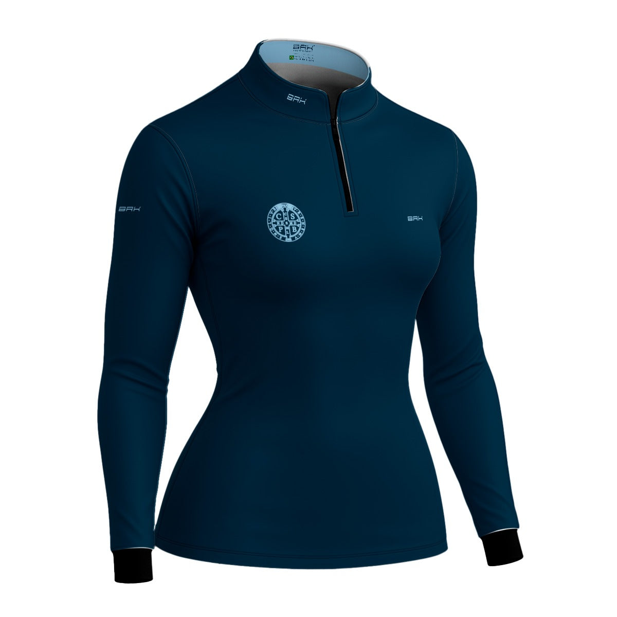 Camisa Agro Feminina Brk São Bento Azul com Proteção UV50+