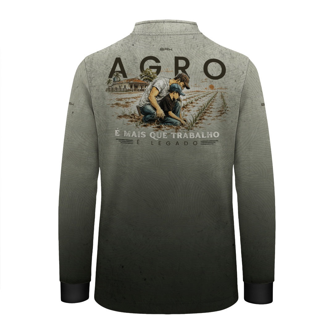 Camisa Infantil Dia dos Pais Agro é Mais que Trabalho é Legado com UV50