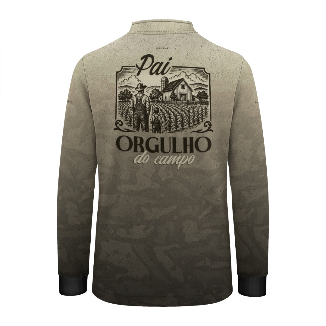 Camisa Infantil Dia dos Pais Pai Orgulho do Campo com UV50