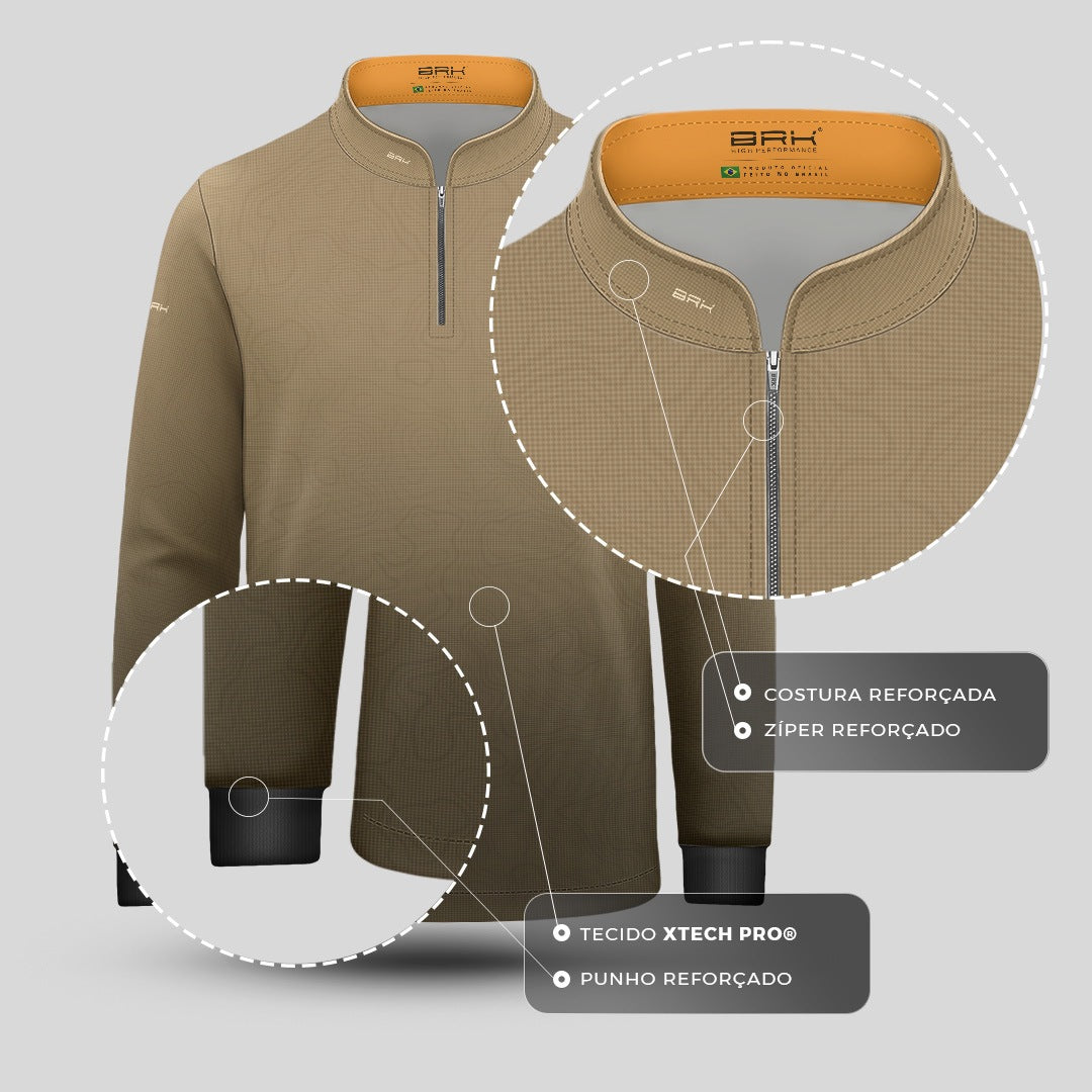 Camisa Infantil Dia dos Pais Pai Feito de Terra e Coragem com UV50