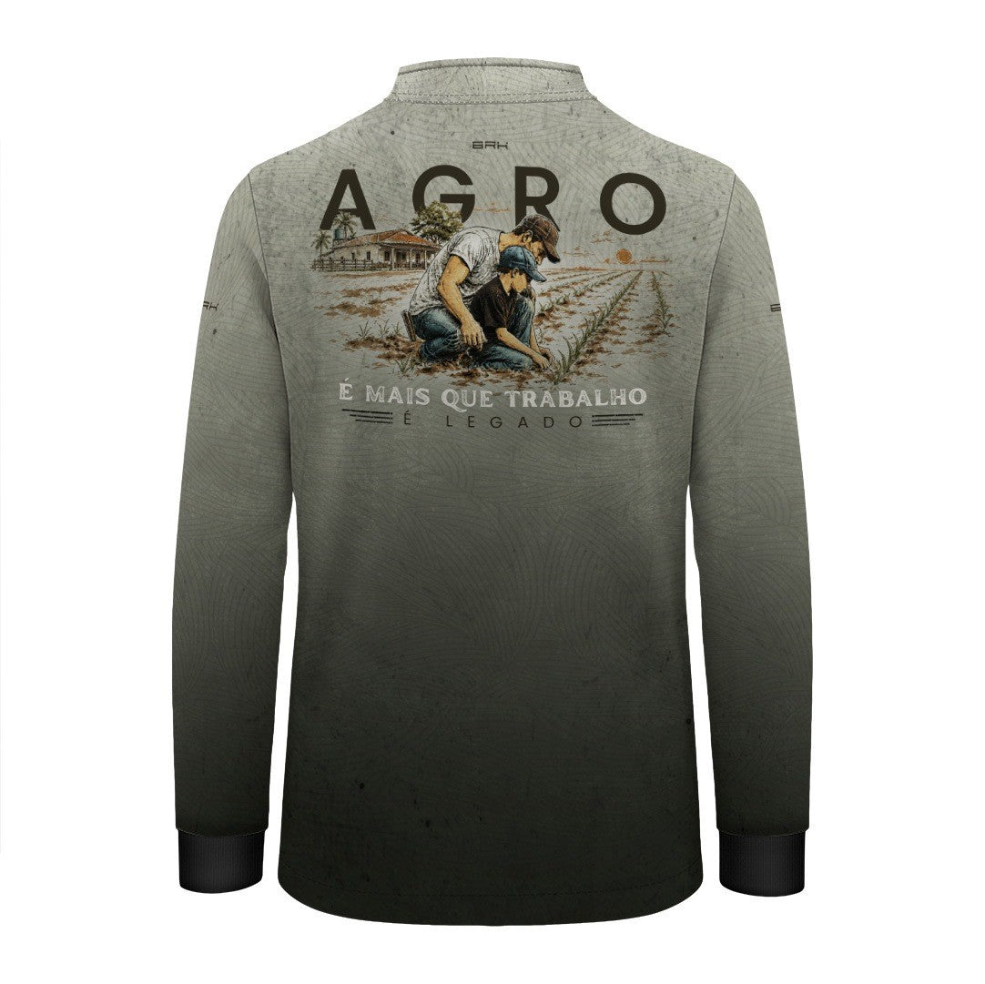 Camisa Infantil Dia dos Pais Agro no Sangue com UV50