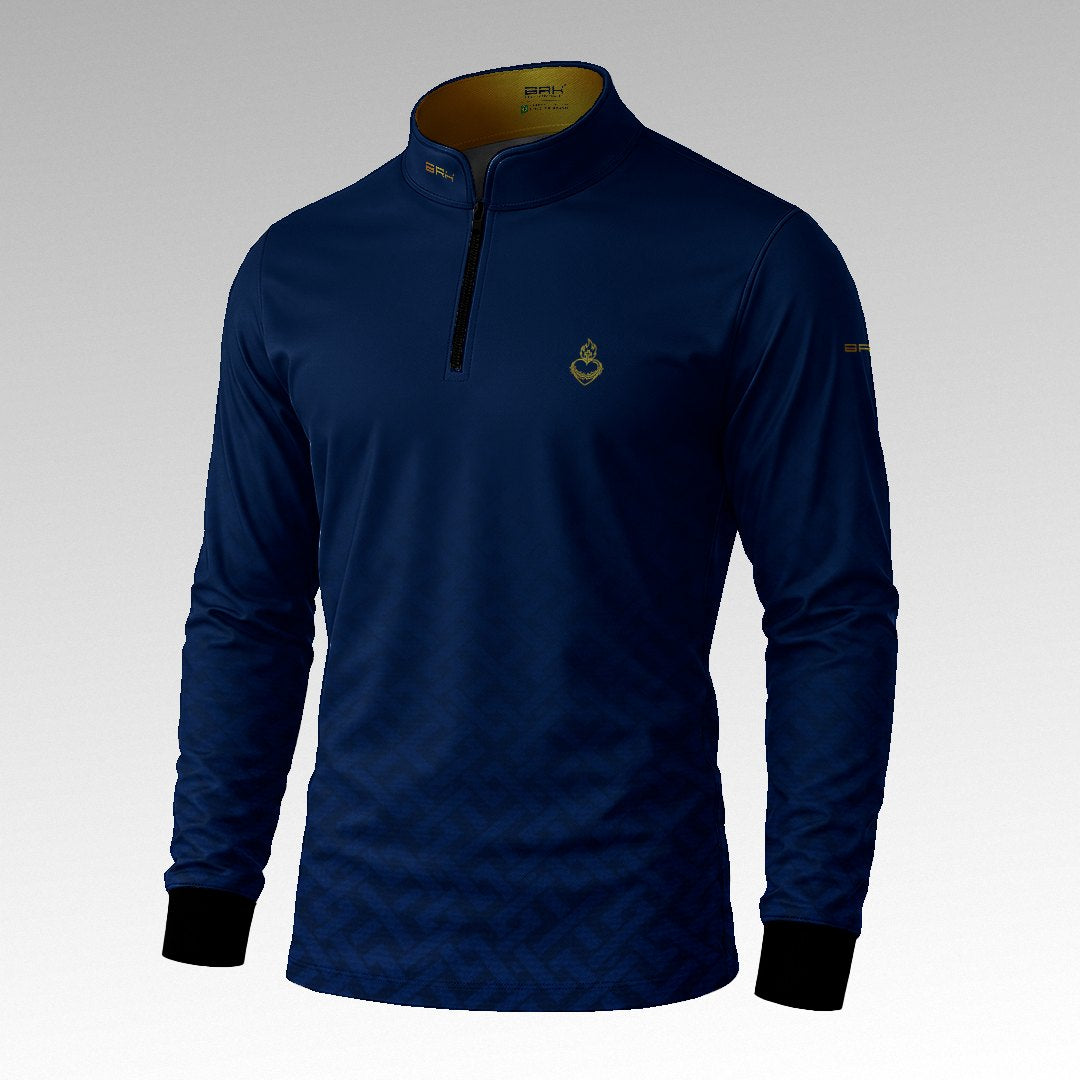 Camisa Brk Nossa Senhora Aparecida Vitral Azul com Proteção Solar UV50+