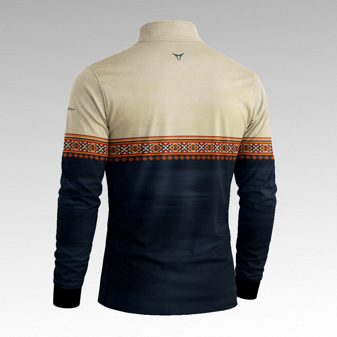 Camisa Apache Bege Azul com UV50