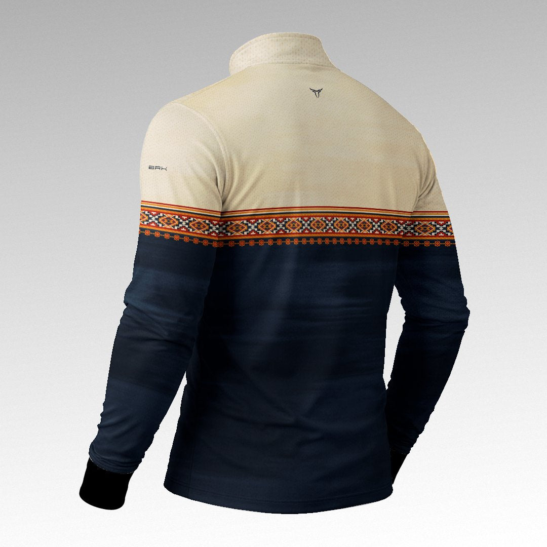 Camisa Apache Bege Azul com UV50